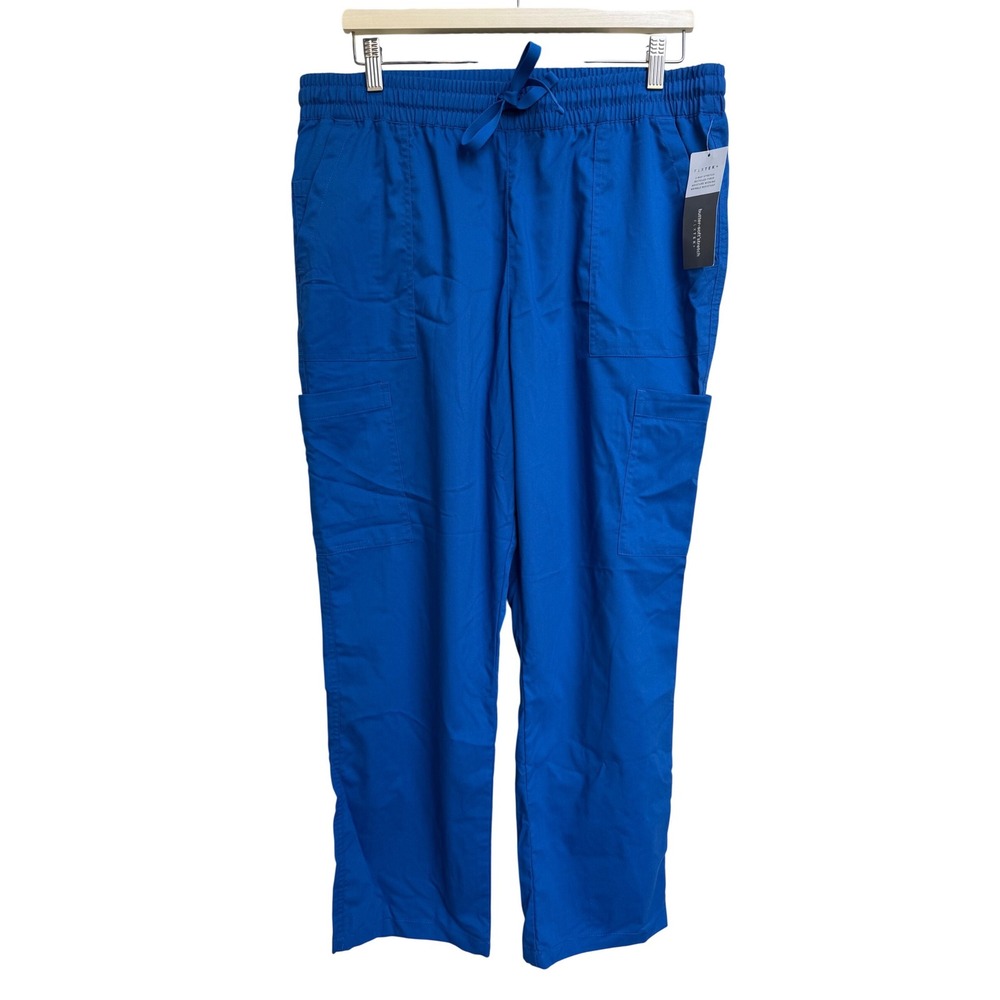 Butter-Soft Stretch‎ FLXTEK+ Royal Blue Scrub Pants Size Petite Large NEW